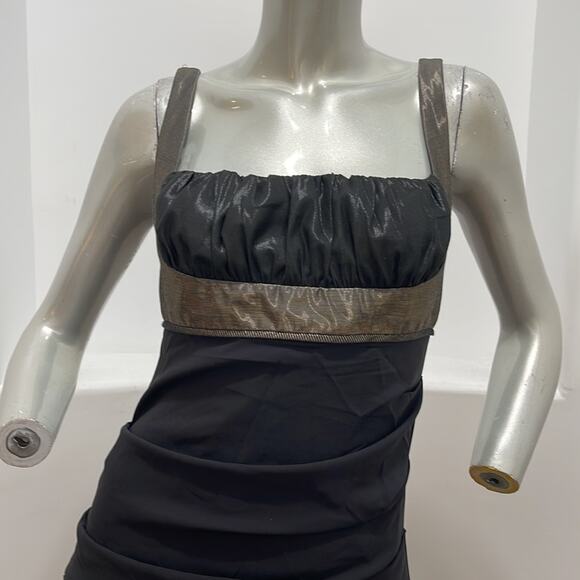 Nicole Miller Collection Sheath Tuck Dress Cocktail Party Size 6 - Picture 5 of 13